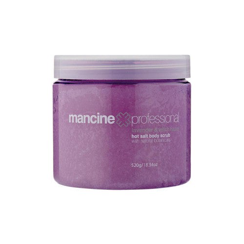 MANCINE - Hot Salt Body Scrub: Lavender & Witch Hazel 520g
