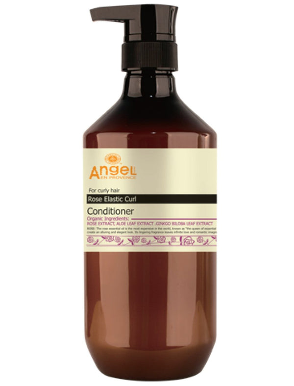 Angel En Provence Rose Elastic Conditioner 800ml.  Luxurious rose-infused hair conditioner.