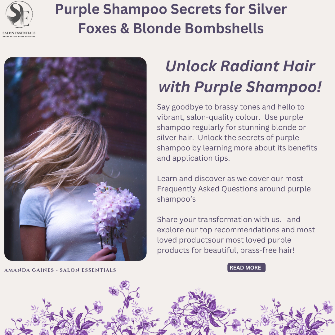 Purple Shampoo Secrets for Silver Foxes & Blonde Bombshells