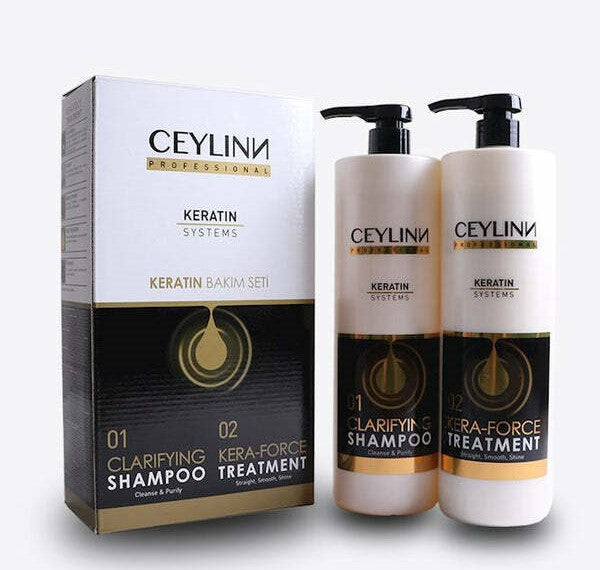 Ceylinn Keratin Straightening Treatment Hair Smoothing Kit 1 Litre