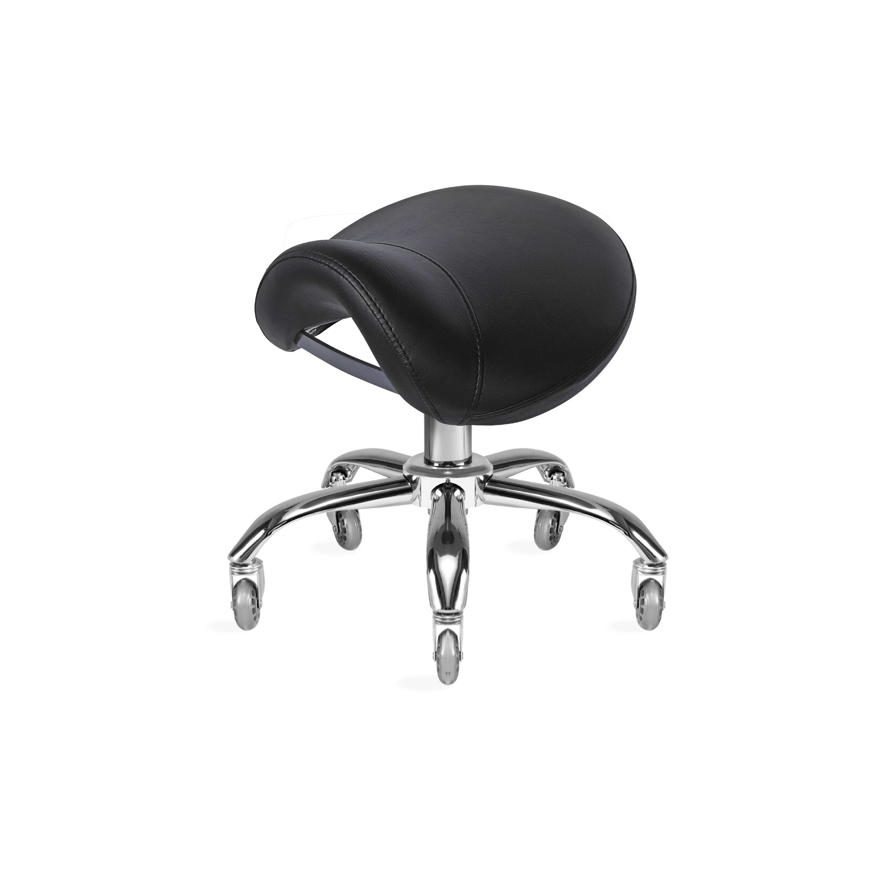 KSHE Salon Saddle Stool - Black