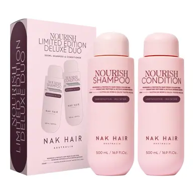 NAK Nourish Shampoo & Conditioner 500ml Limited Edition Duo Pack