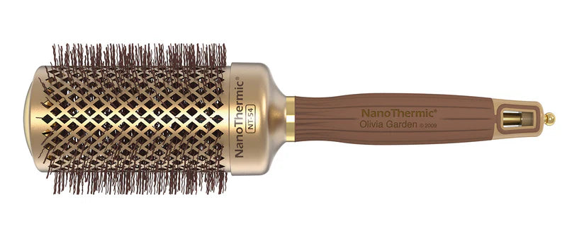 Olivia Garden NanoThermic Gold Round Thermal Brush: The Ultimate Styling Tool 54MM