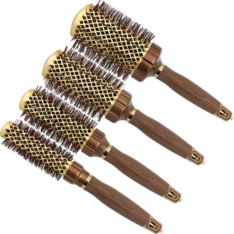 Olivia Garden NanoThermic Gold Round Thermal Brush: The Ultimate Styling Tool Elevate your hairstyling with the advanced technology and superior design of the Olivia Garden NanoThermic Gold Round Thermal Brush.