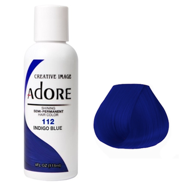Adore Semi Permanent Hair Colour Indigo Blue 118ml