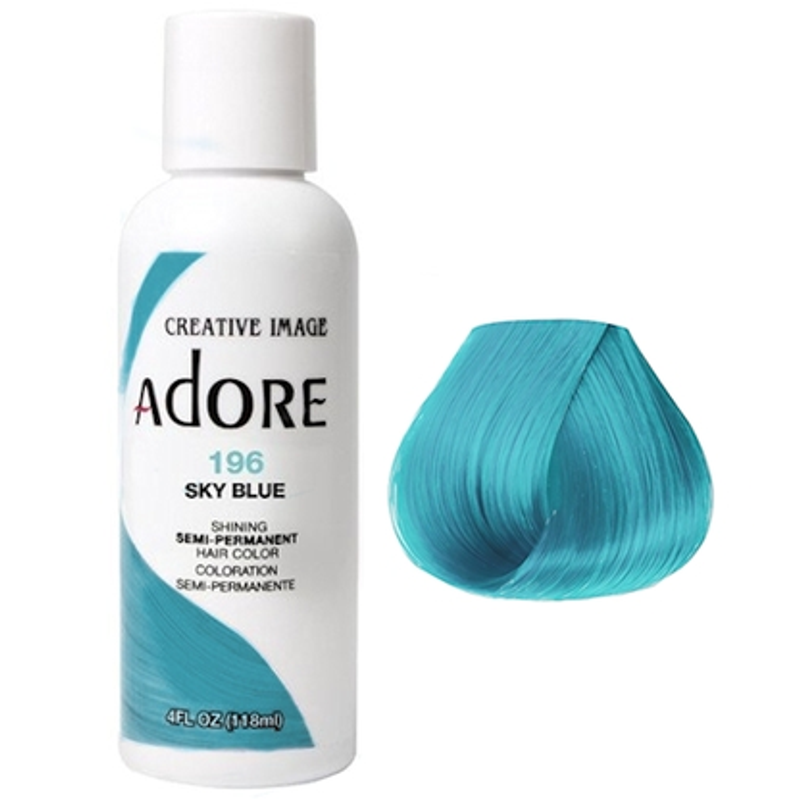 Adore Semi Permanent Hair Colour Sky Blue 118ml