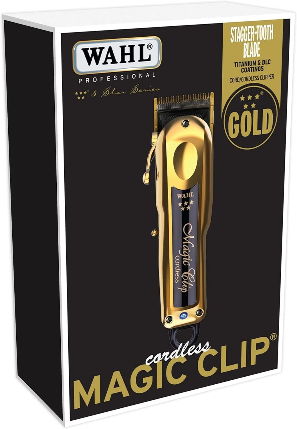 Wahl 5-Star Gold Cordless Magic Clip – Elite Fading Power with Precision and Style