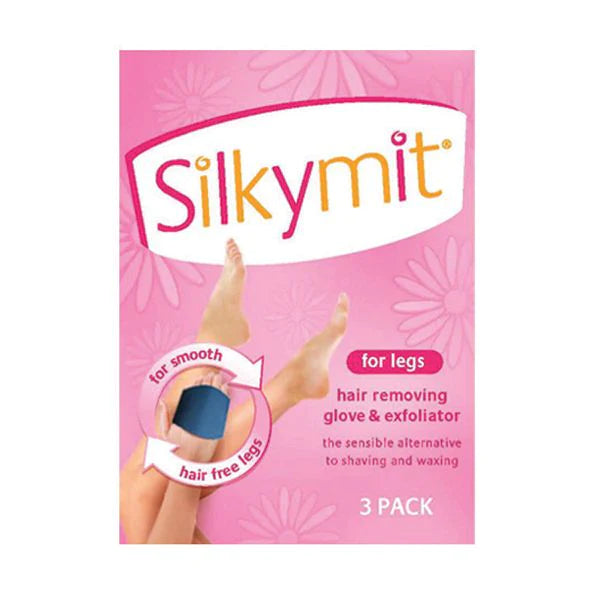 Silkymit Hair Removing Glove & exfoliator for Legs 3pk