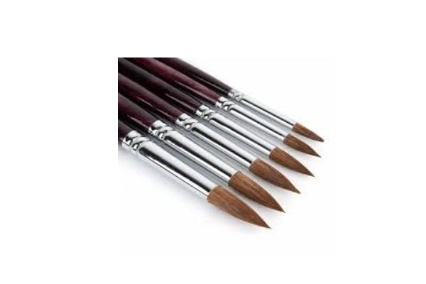 Round Kolinsky Sable Brush - Assorted Sizes