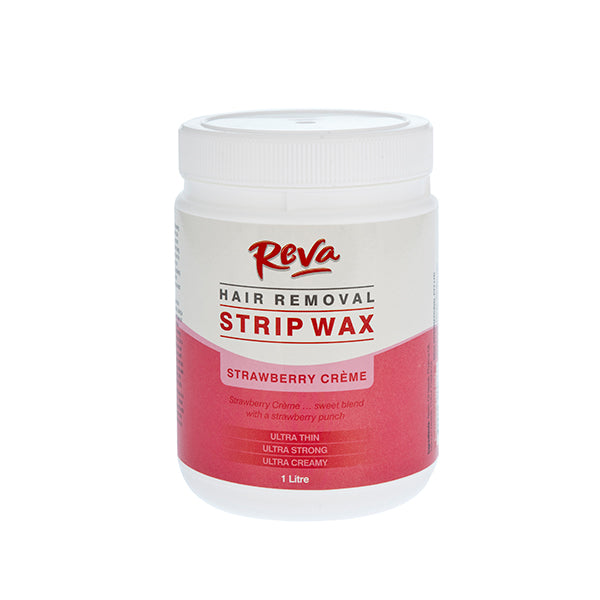 Reva Strawberry Creme Strip Wax 1 Litre