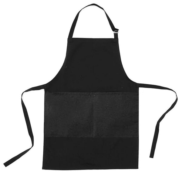 Barber Black Apron Water Resistant and Bleach Proof with Front Pocket