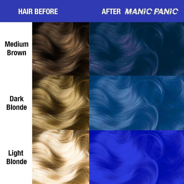 Manic Panic Blue Moon 118ml Amplified Squeeze Bottle Formula Hair Color