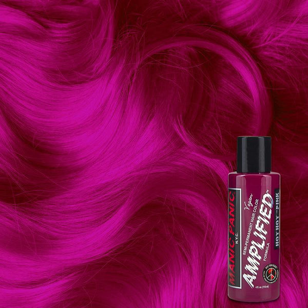 Manic Panic Hot Hot Pink 118ml Amplified™ Squeeze Bottle Formula Hair Color