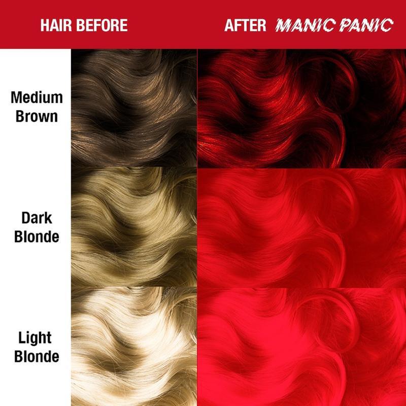 Manic Panic Pillarbox Red 118ml Amplified™ Squeeze Bottle Formula Hair Color