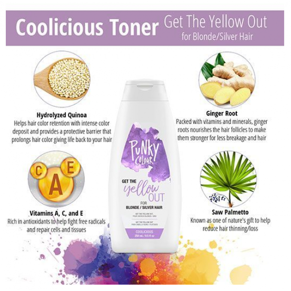 Punky Colour Depositing Shampoo + Conditioner - Coolicious 250ml