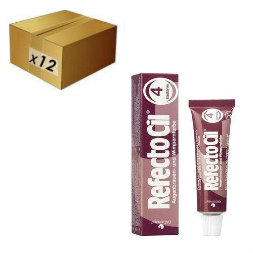 RefectoCil Lash and Brow Tint - R4 Chestnut (12 Tubes)