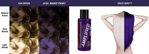 Manic Panic Violet Night 118ml Amplified™ Squeeze Bottle Formula Hair Color