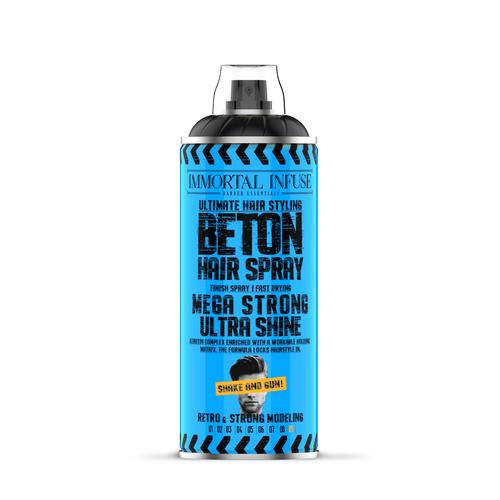 Immortal Beton Hair Spray - Mega Strong - Ultra Shine 400ml